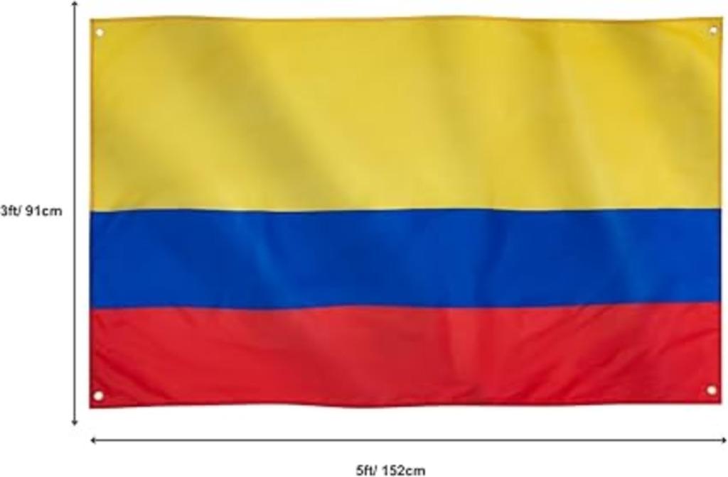 Drapeau de la Colombie | 91 x 152 cm | Nouveau, Divers, Drapeaux & Banderoles, Neuf, -, -, Runesol