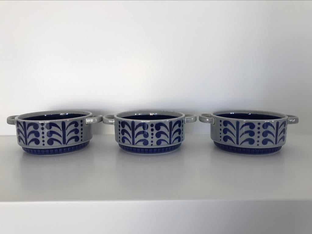 Boch Delta Nevada set 3 kommetjes bowls met greepjes, Antiek en Kunst, Ophalen of Verzenden