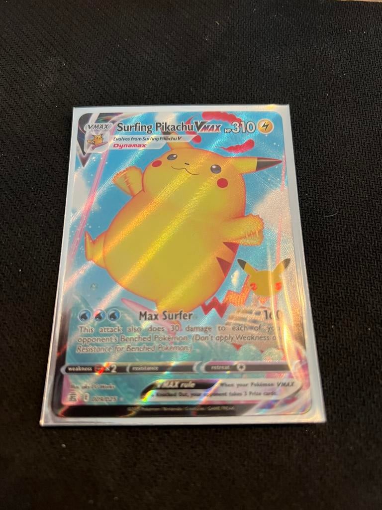 Surfing pikachu 009/025, Ophalen of Verzenden, Zo goed als nieuw