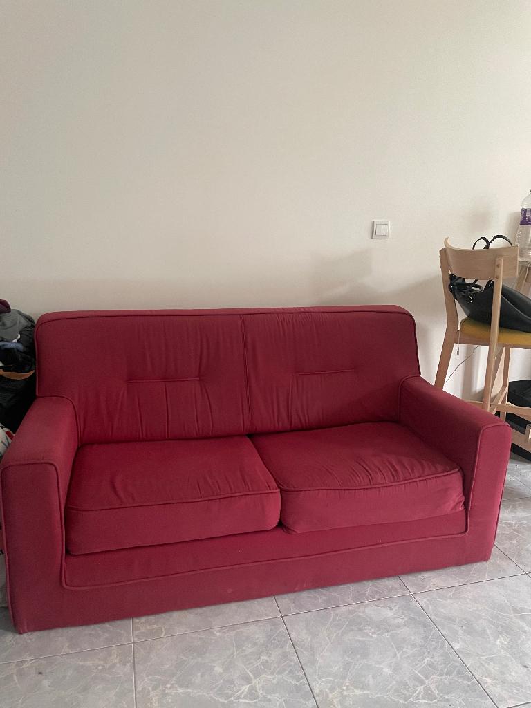 Canapé lit convertible, Maison & Meubles, Enlèvement ou Envoi, Banc droit, Utilisé, Deux personnes