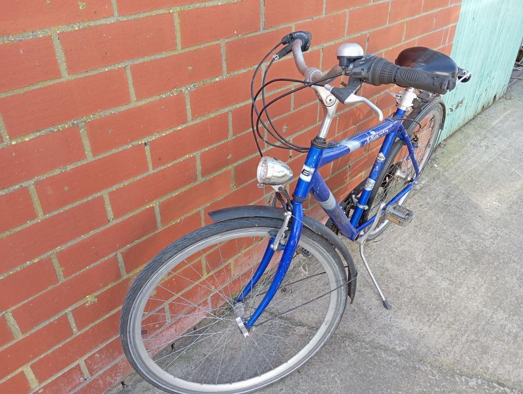 herenfiets trekking velo alloy frame shimano, Enlèvement