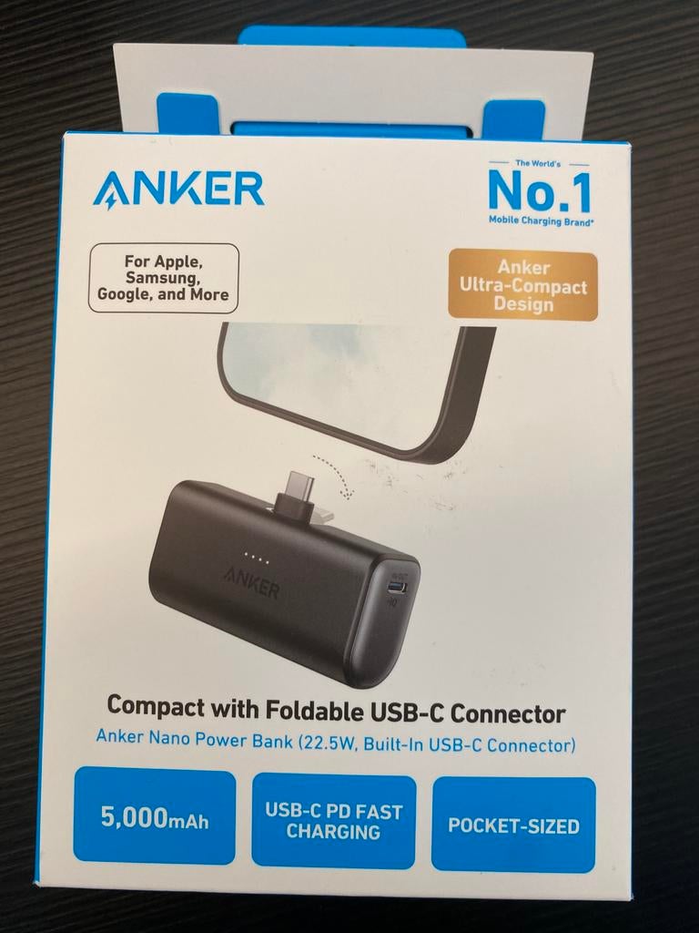 Anker Nano Power Bank NIEUW, Ophalen of Verzenden, Nieuw, Anker