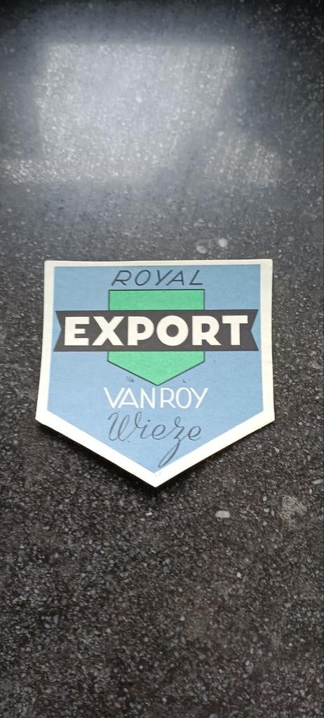 Oud bieretiket royal export br van Roy Wieze, Verzamelen, Ophalen of Verzenden