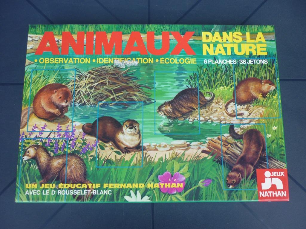 Jeu de société - Animaux dans la nature - Nathan, Een of twee spelers, Ophalen of Verzenden, Gebruikt, Nathan