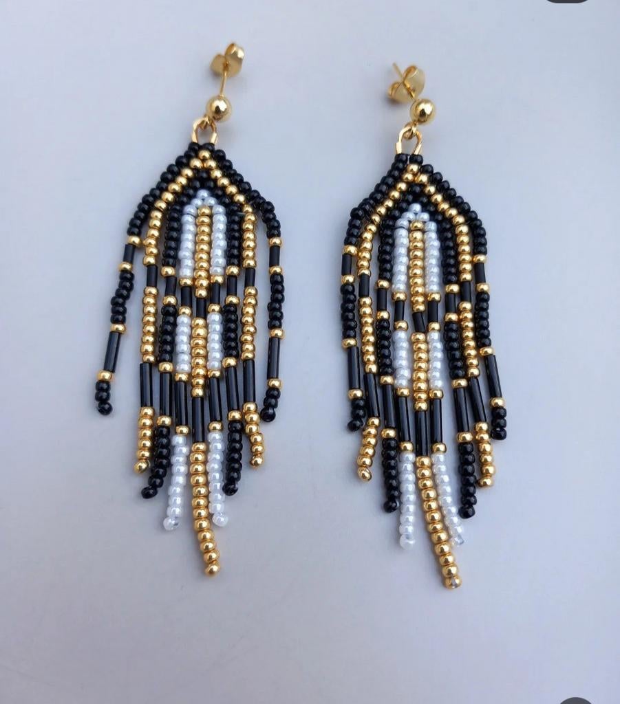 Fringe oorbellen, Ophalen of Verzenden