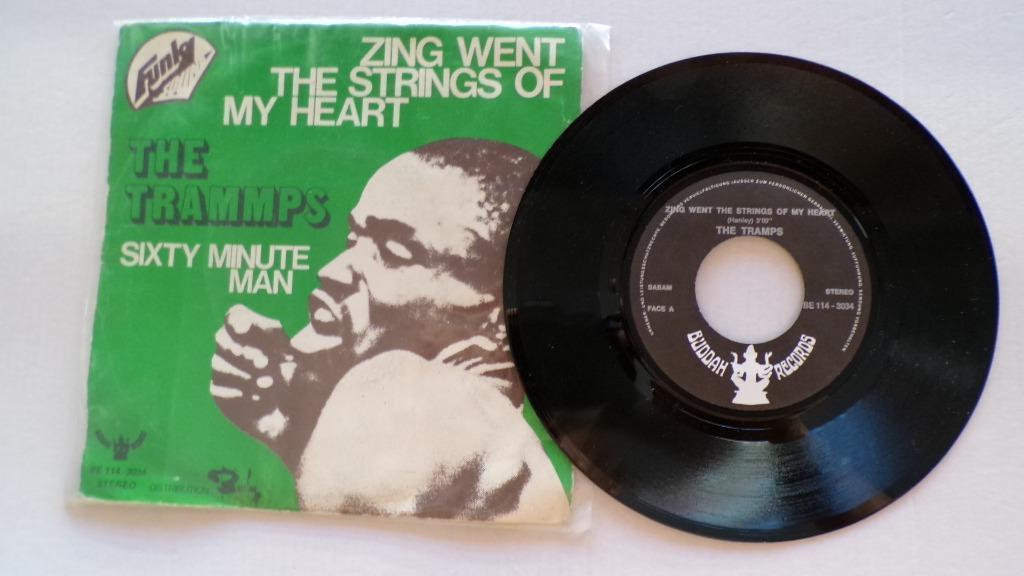 THE TRAMMPS - Zing went the strings of my heart (45t), 7 inch, Single, Ophalen of Verzenden, Zo goed als nieuw