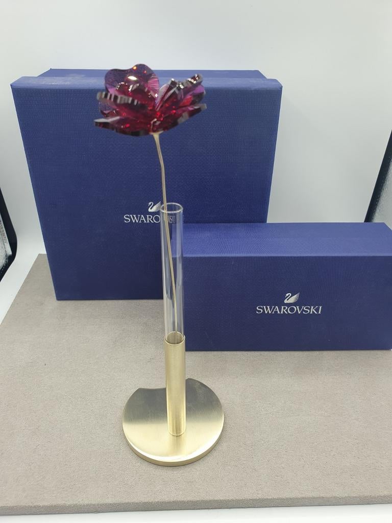 Swarovski Garden tales vaasje met roos., Verzamelen, Ophalen of Verzenden, Zo goed als nieuw