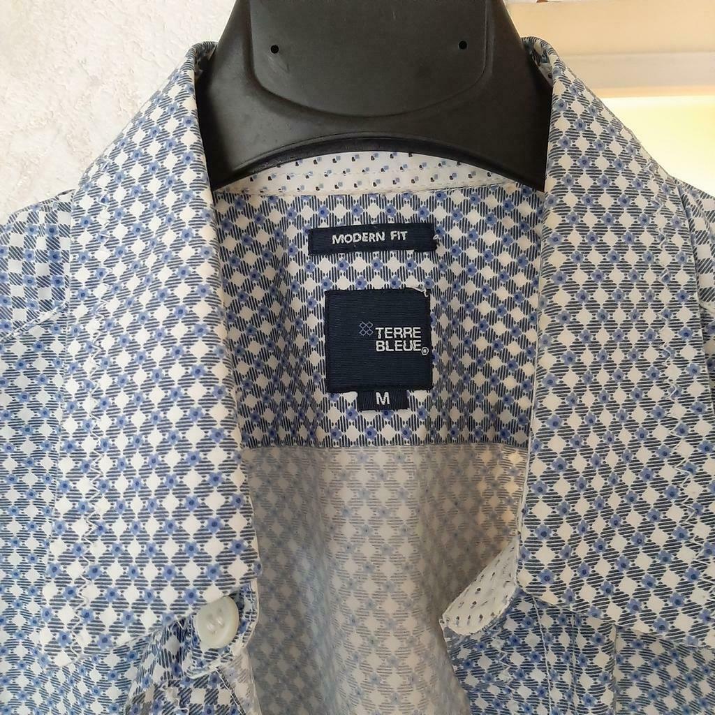TERRE BLEUE modern fit,  M, short sleeves, Kleding | Heren, Ophalen of Verzenden