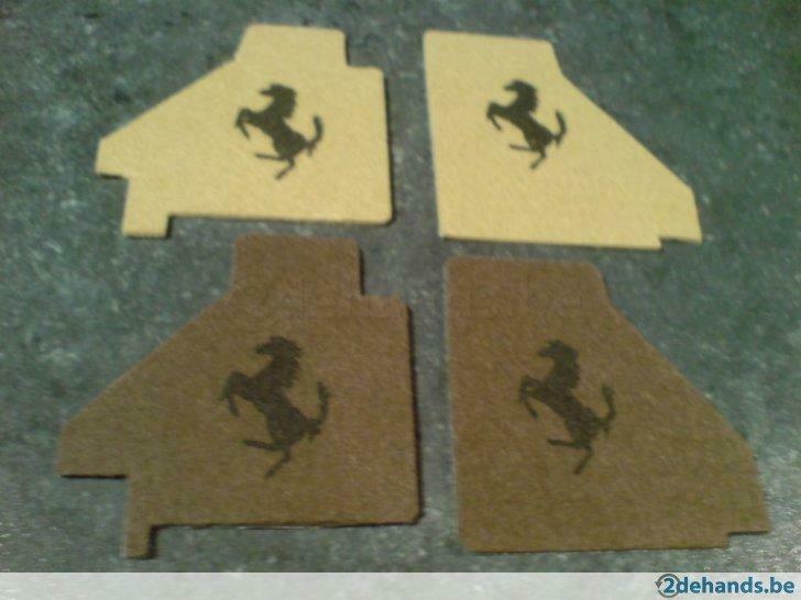 Ferrari POCHER, schaal: 1/8, HANDMADE tapijten set., Nieuw, Auto