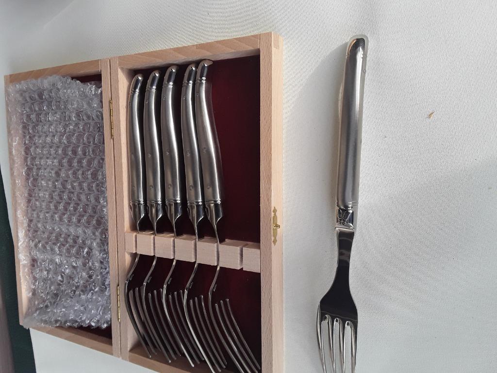 LAGUIOLE VORKEN 12 STUKS, Nieuw, Ophalen of Verzenden, Los bestek, Inox of Chroom