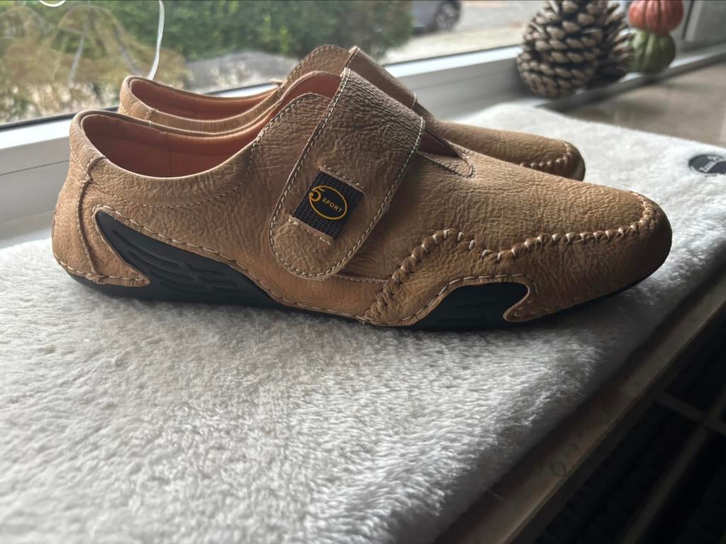 Nieuwe lederen heren schoenen maat 46, Kleding | Heren, Schoenen, Ophalen of Verzenden, Bruin, Menico, Gespschoenen