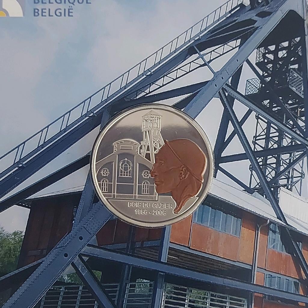 Pièce en argent FDC commémoration Marcinelle, Enlèvement ou Envoi