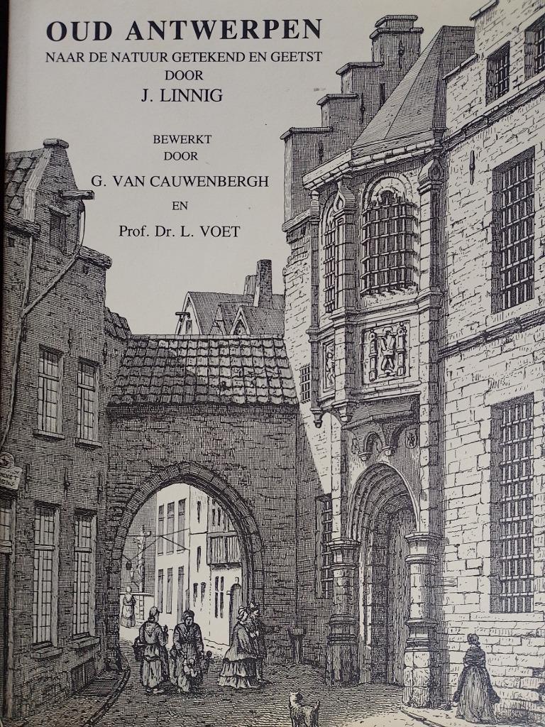 Oud Antwerpen  Etsen  Linnig, Envoi, Neuf, Peinture et dessin