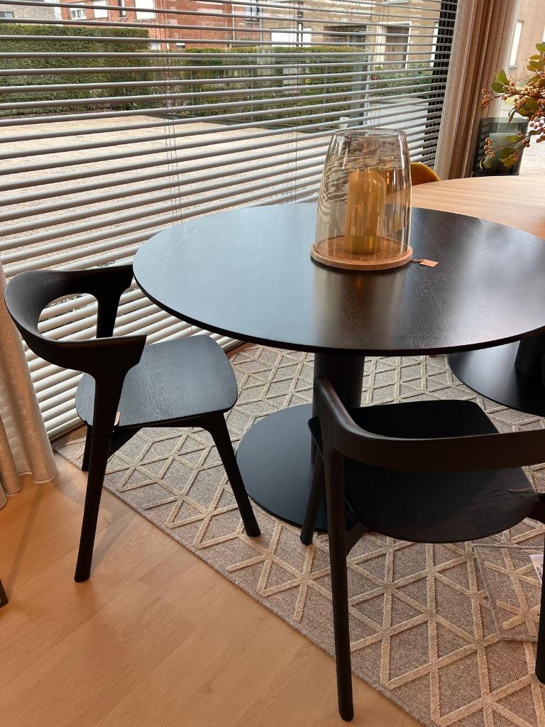 Tafel Passe Partout, 100 à 150 cm, Quatre personnes, Rond, Chêne