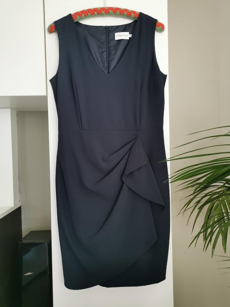 Donkerblauw kleed, Kleding | Dames, Jurken, Maat 38/40 (M), Talking French, Bruin, Verzenden