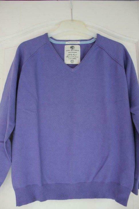 Pull V ZARA mauve (9-10 ans), Enfants & Bébés, Enlèvement ou Envoi, Utilisé, Garçon, Pull ou Veste