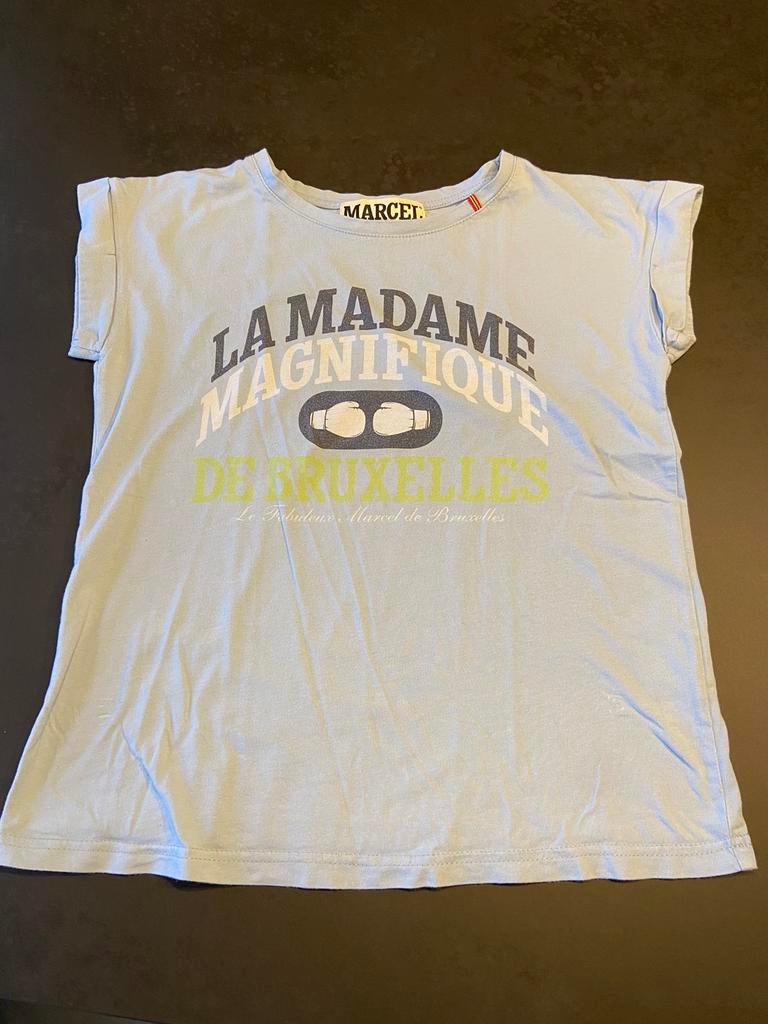 Marcel lichtblauw t-shirt maat XS. Zeer goede staat., Kleding | Dames, Blauw, Marcel, Ophalen of Verzenden, Zo goed als nieuw