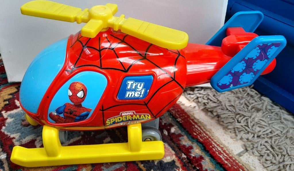 Helikopter spiderman, Kinderen en Baby's, Speelgoed | Fisher-Price, Ophalen of Verzenden, Zo goed als nieuw