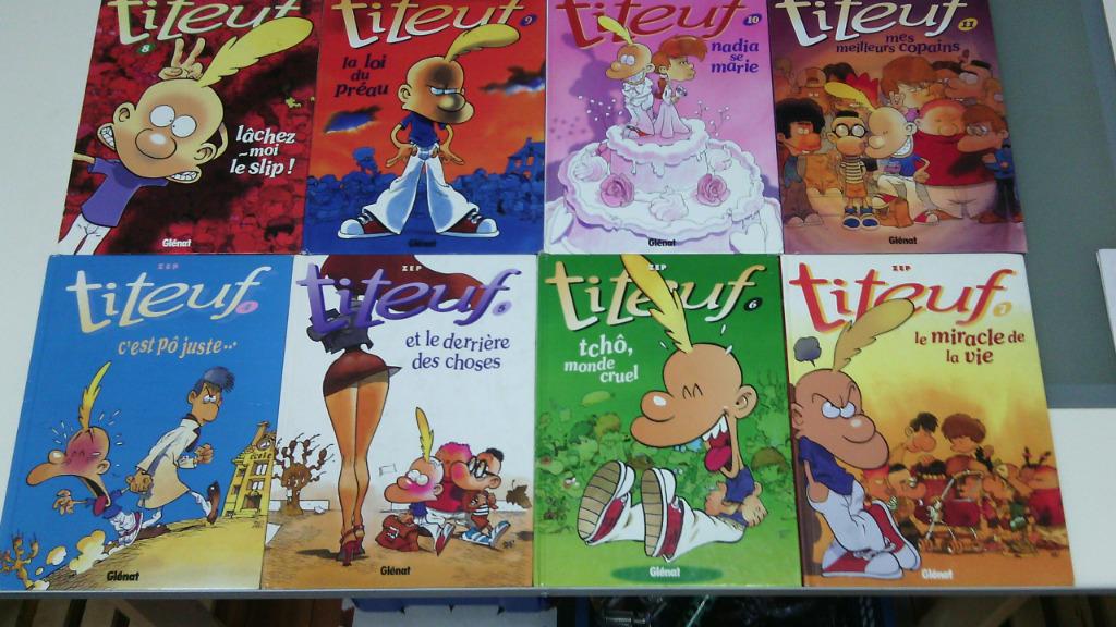 Titeuf Tome 4,5,6,7,8,9,10,11,12, Plusieurs BD, Enlèvement, Utilisé, Zep