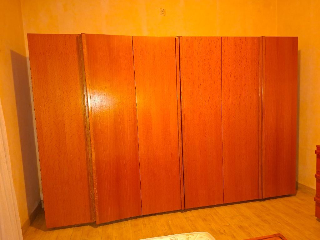 eikenhouten/beukenhouten slaapkamerset, Ophalen, Gebruikt, Tweepersoons, Eikenhout