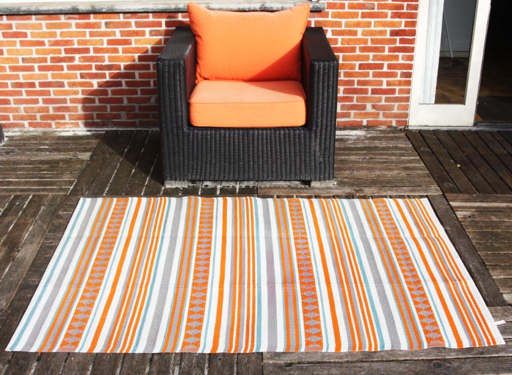 Kleurrijke Mat Voor Buiten Op Terras, Tuin en Terras, Ophalen, Zo goed als nieuw