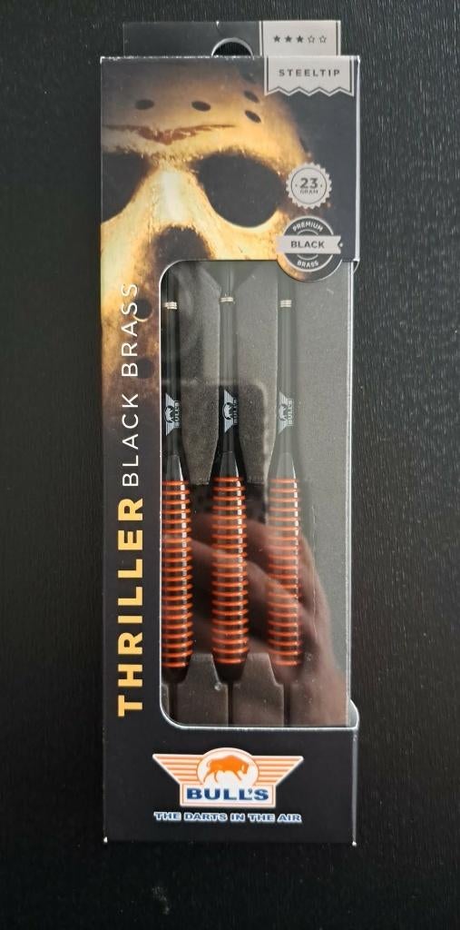 Bull's Thriller Black Brass Steel Tip 23g, Ophalen of Verzenden, Nieuw, Pijlen