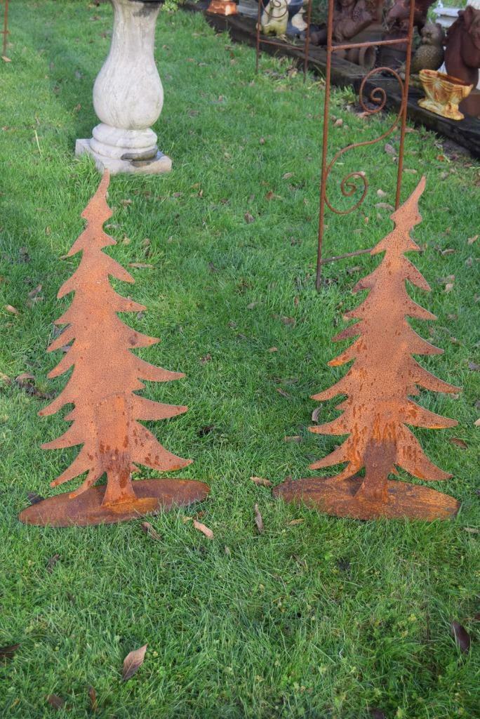 Sapin en métal rouillé sur base ovale(hauteur 80 cm), Jardin & Terrasse, Enlèvement, Neuf