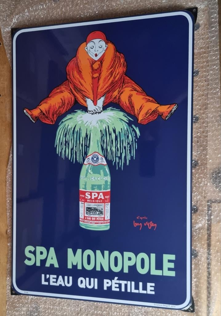 Emaillee Spa monopole bleue originale 2014, Collections, Enlèvement ou Envoi, Comme neuf
