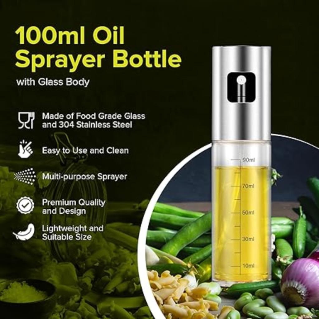 roestvrijstalen olijfolie spuitfles | 100ml | Nieuw, Overige materialen, -, Verzenden, -