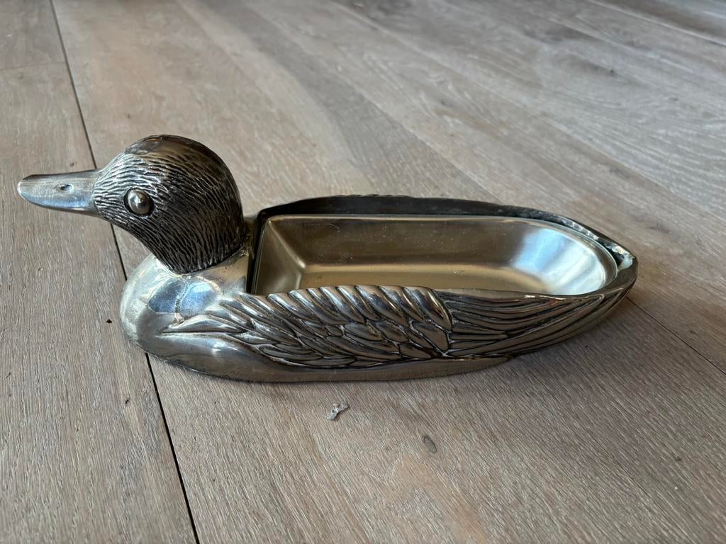 Verzilverde eend, Ophalen of Verzenden, Zilver