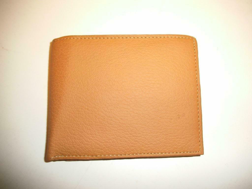 Portefeuille beige leder (DS203-l), Overige merken, Beige, Nieuw, Ophalen of Verzenden
