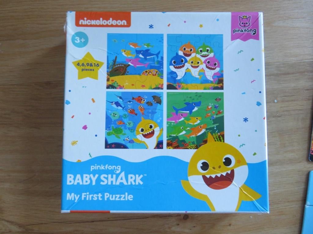 Puzzles Baby Shark : 4-6-9-12 pièces, Ophalen, Minder dan 10 stukjes, Gebruikt, 2 tot 4 jaar