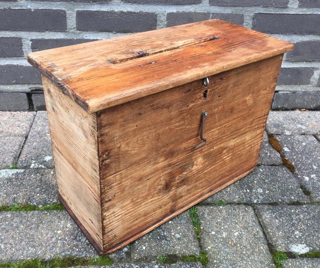 Oude stembus, prachtige patine, Ophalen of Verzenden