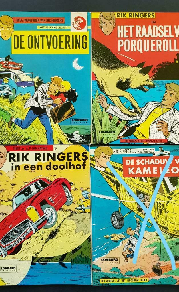 Strips Rik Ringers Le Lombard Tibet Duchateau, Meerdere stripboeken, Ophalen, Zo goed als nieuw, Tibet Duchateau
