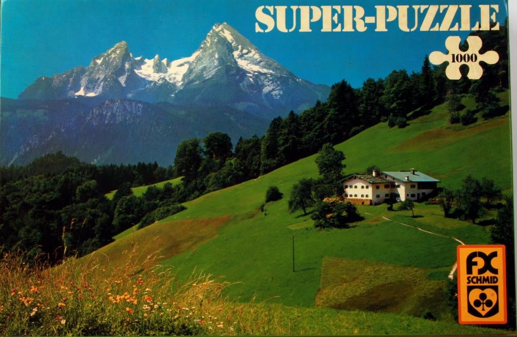Puzzle « Panorama de montagnes », Enlèvement ou Envoi, 500 à 1500 pièces, Comme neuf, Puzzle