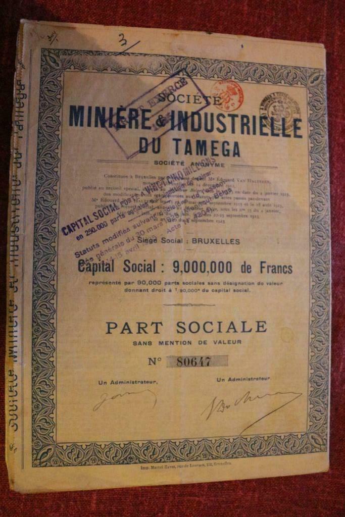 actions anciennes, Enlèvement ou Envoi, 1920 à 1950, Action