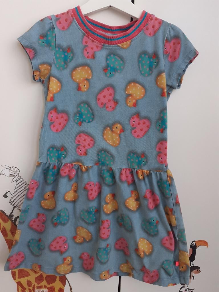 Jurk Someone draagmaat 122 - print badeendjes, Kinderen en Baby's, Kinderkleding | Maat 122, Gebruikt, Meisje, Ophalen of Verzenden