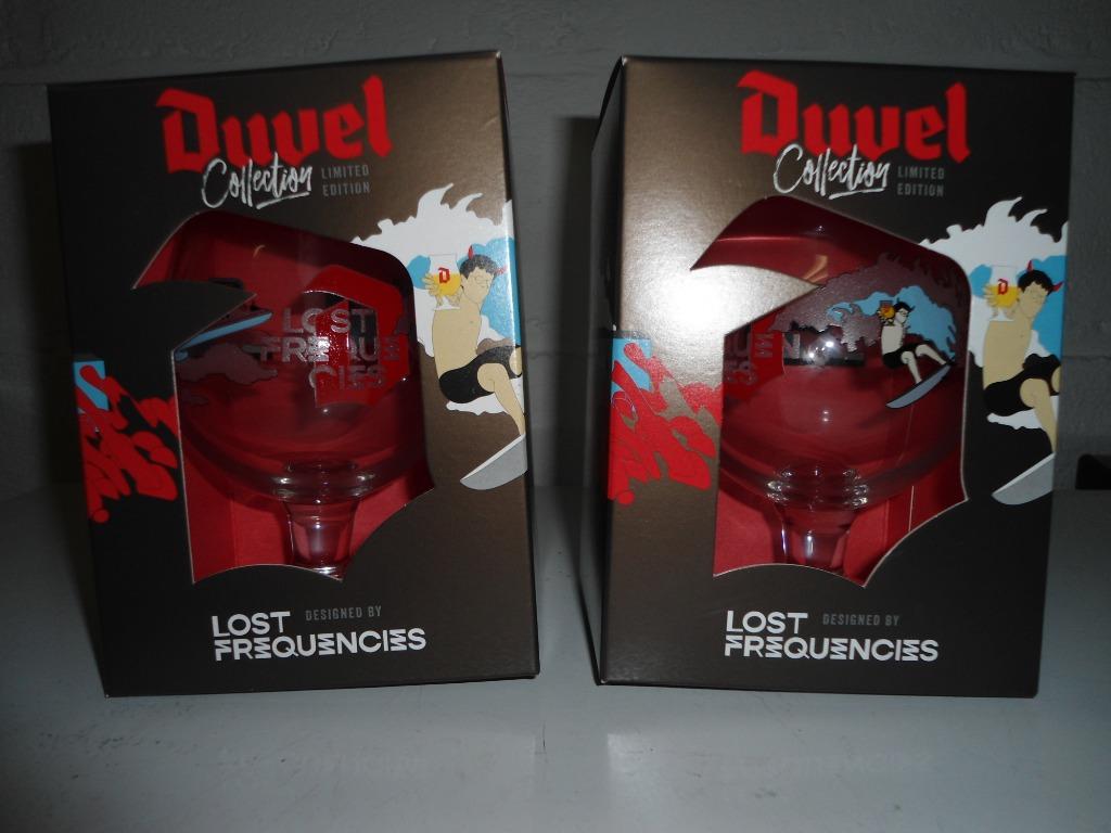 Splinternieuw duvel collector glas, lost frequencies in doos, Collections, Enlèvement ou Envoi, Neuf, Verre ou Verres, Duvel