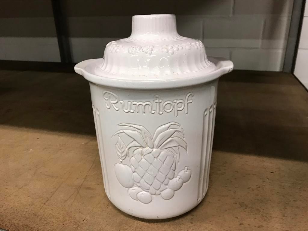 W Germany Rumtopf wit keramiek 30 cm, Enlèvement ou Envoi
