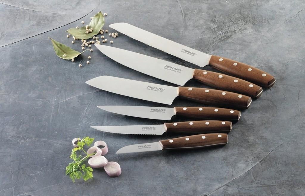 Fiskars Norr schilmes 12cm | Nieuw in geschenkverpakking, Ophalen of Verzenden, Nieuw, Hout, Los bestek