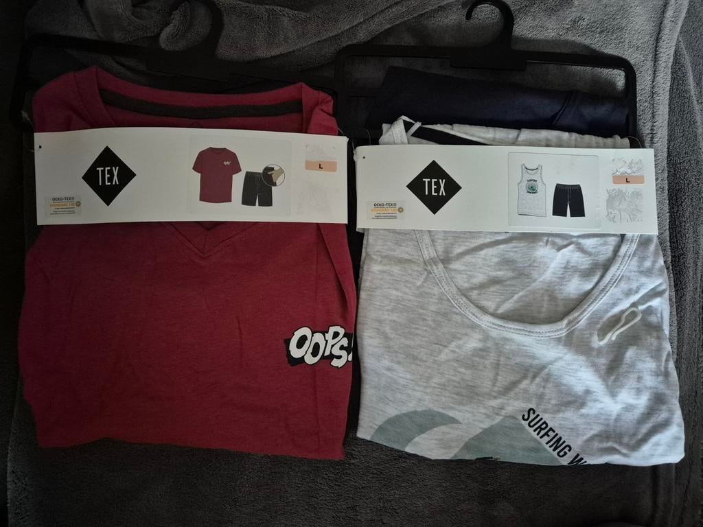 2 nieuwe shortama's voor heren maat L, Enlèvement ou Envoi, Neuf, Taille 52/54 (L), TEX