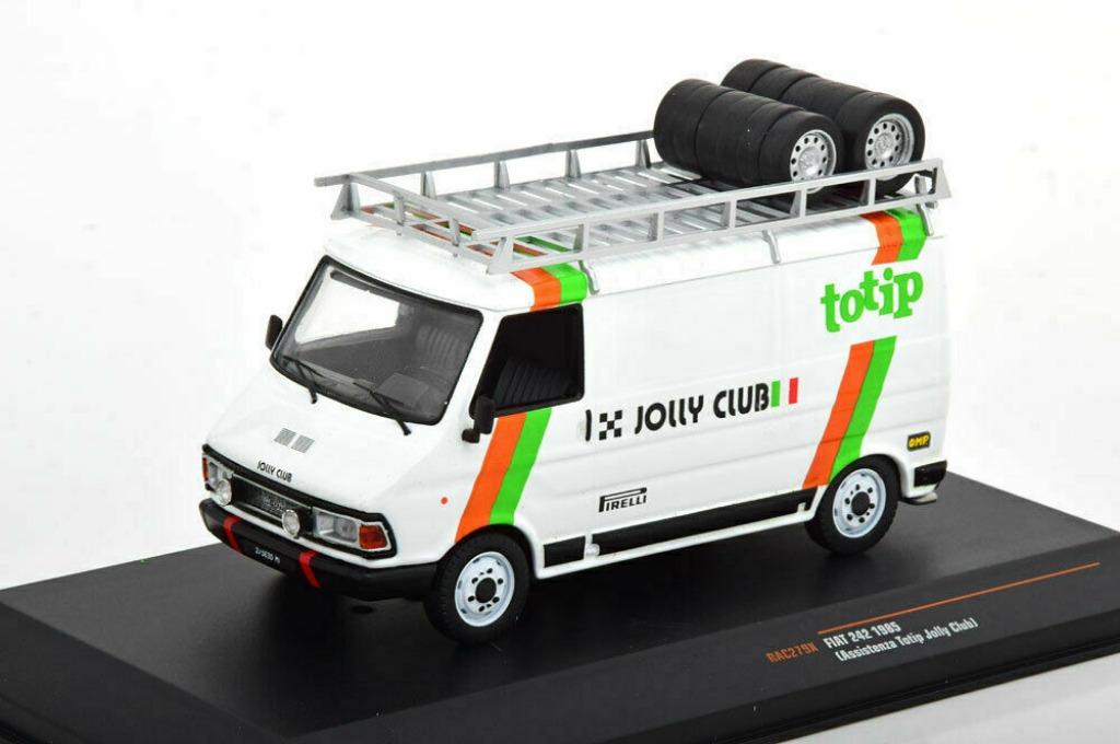 1:43 Ixo RAC279X FIAT 242 Assistenza Totip Jolly Club 1985, Enlèvement ou Envoi, Neuf, Voiture
