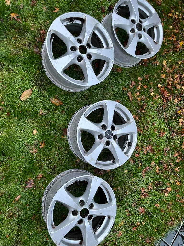 Velgen Saab 9-3 Borbet 5x110 17 inch, Ophalen, Gebruikt, Saab