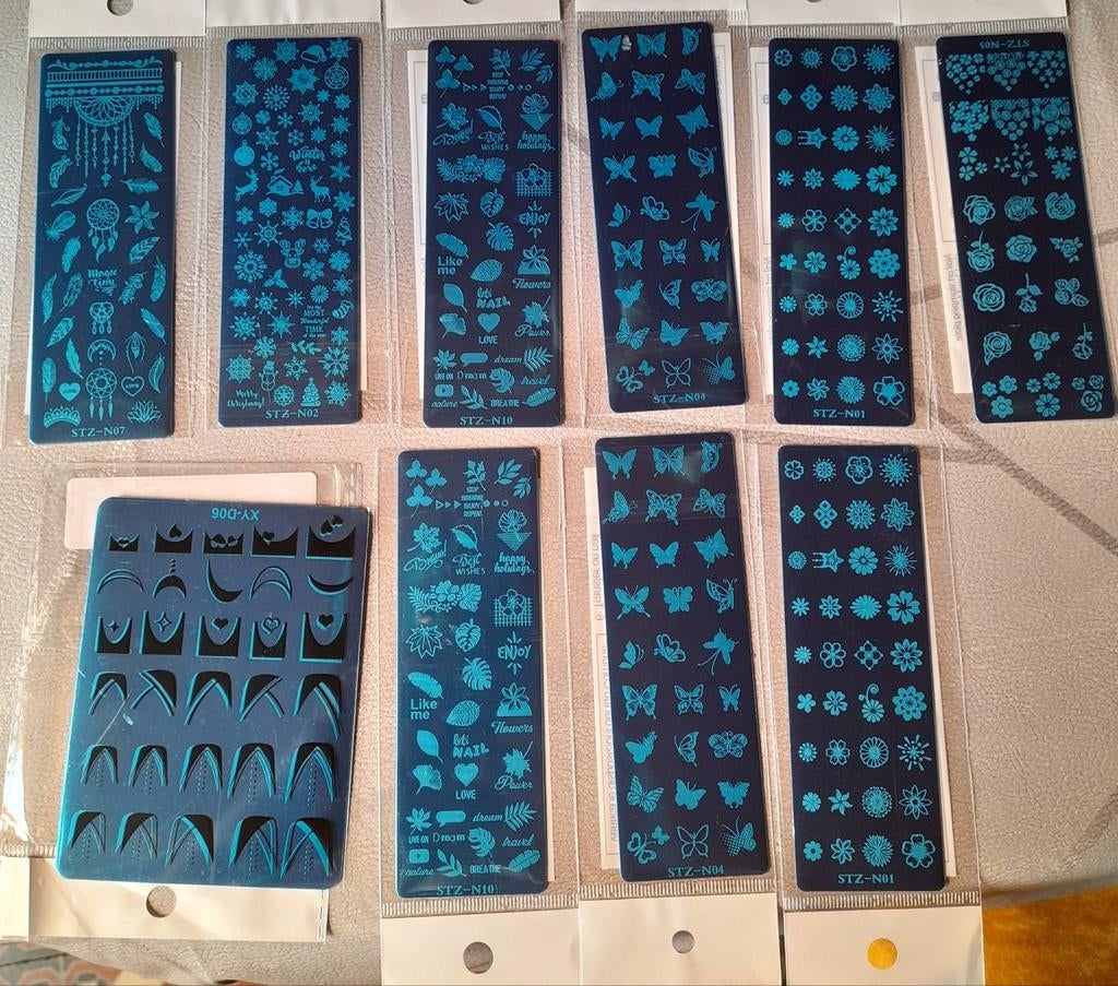 Plaques pour nails arts (ongles d'art), Enlèvement ou Envoi, Neuf, Mains et Ongles, Accessoires