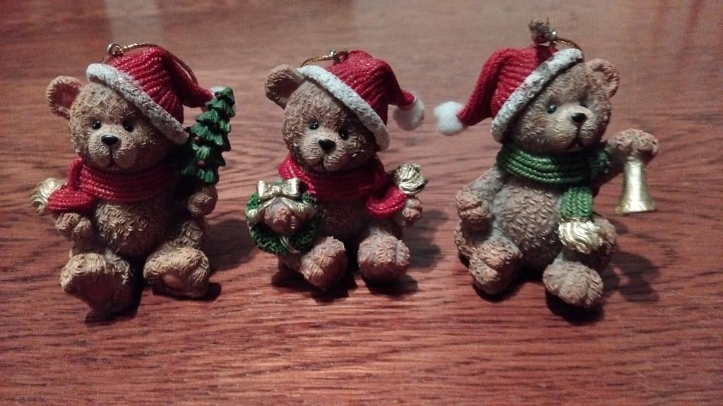 3 petits ours en plâtre de Noël, Divers, Enlèvement ou Envoi