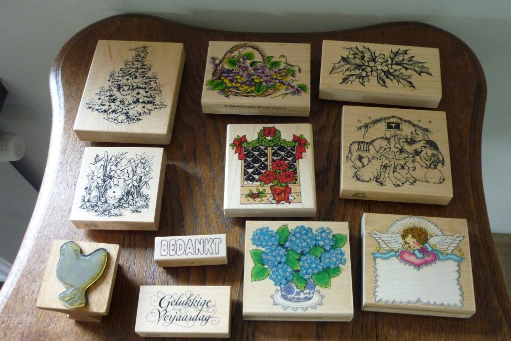 Diverse kwaliteitsvolle houten stempels, Hobby en Vrije tijd, Ophalen of Verzenden