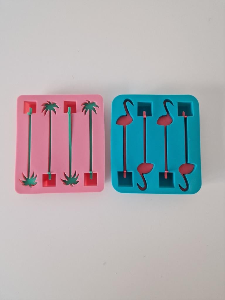 Glaçons Flamingo, palmier, Maison & Meubles, Cuisine | Vaisselle, Enlèvement, Comme neuf