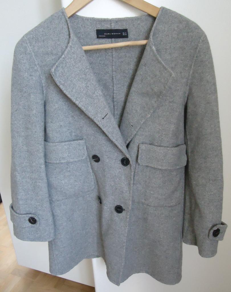 Grijze mantel ZARA S, Kleding | Dames, Ophalen of Verzenden