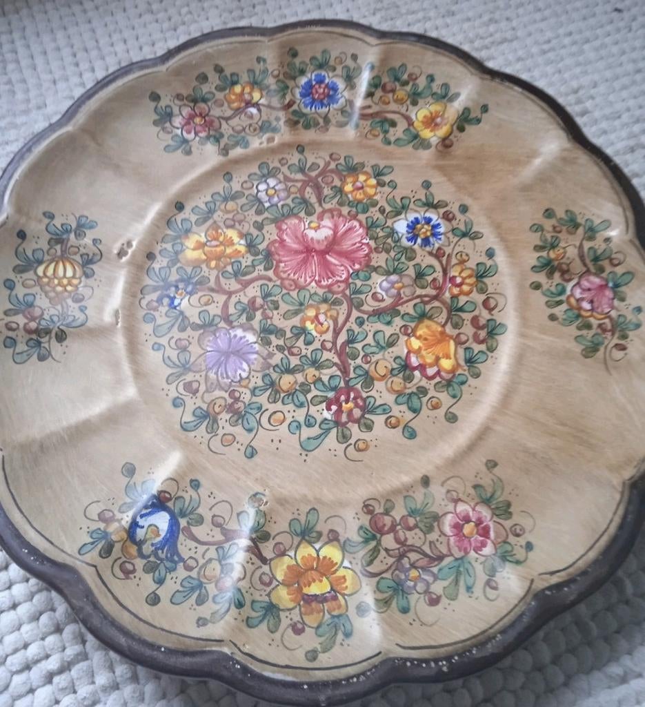 Grande assiette suspendue, parfait état, fabrication italien, Antiquités & Art, Enlèvement ou Envoi