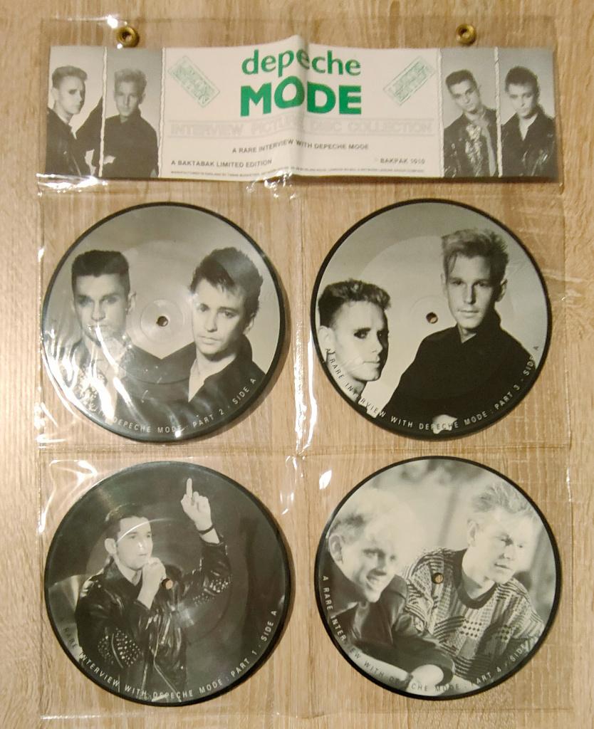 Depeche Mode - 4 x 7" Interview Picture Discs, Envoi, Comme neuf, Autres formats